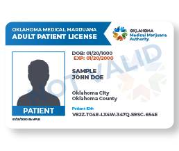 Sample Patient License Card